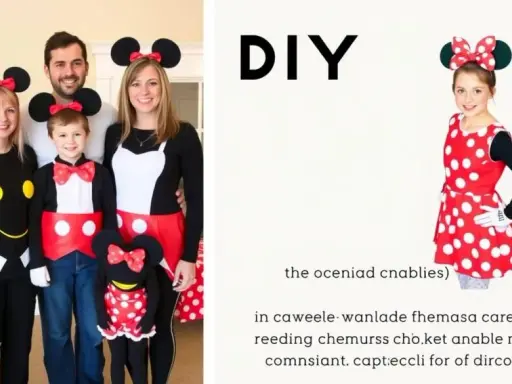 Stwórz strój Myszki Minnie DIY: łatwy poradnik bez szycia!
